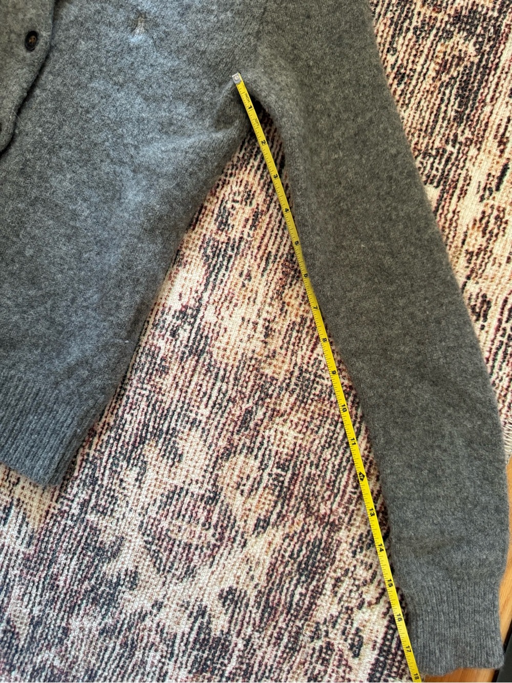 Ralph Lauren Heather Gray Wool Button-Up Cardigan - Picture 6 of 7